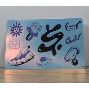 Holographic Sticker Sheet Blue Y2K Aesthetic Vinyl Decals